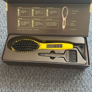 Gisala Professional Metal Ceramic Hair Straightener Brush